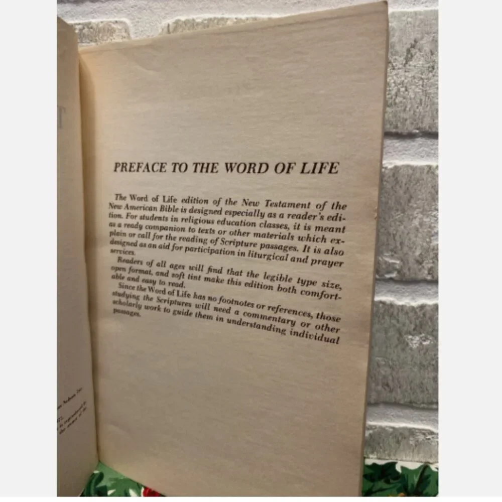 WORD OF LIFE The New Testament Of The New American Bible Study Guide